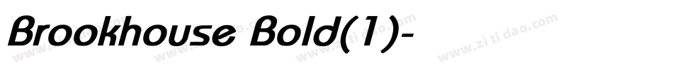 Brookhouse Bold(1)字体转换